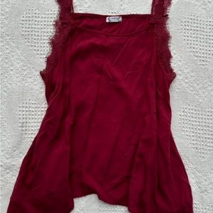 Free People Maroon Tank